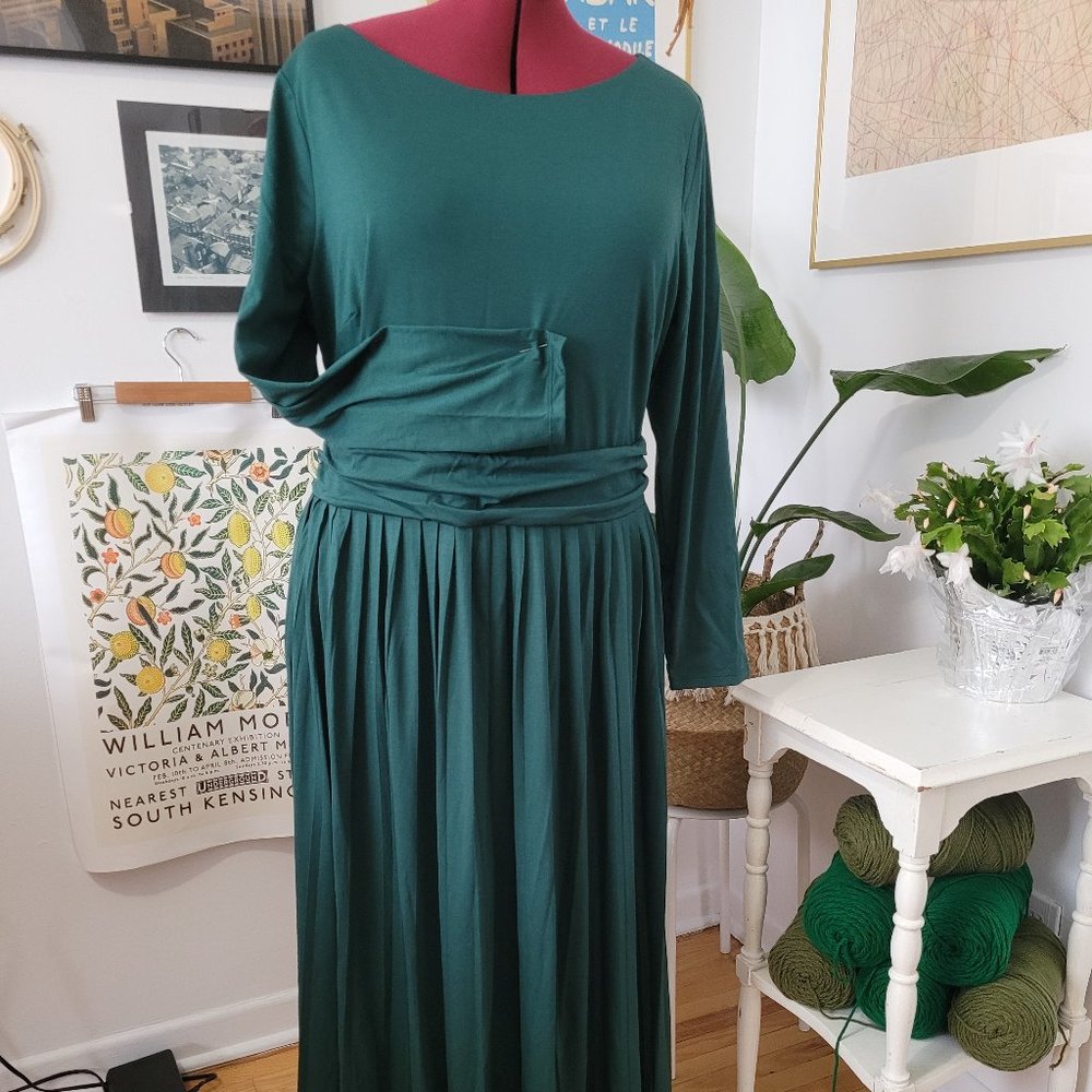 BODEN Green Women's Maxi Dress Size 20-22 UK